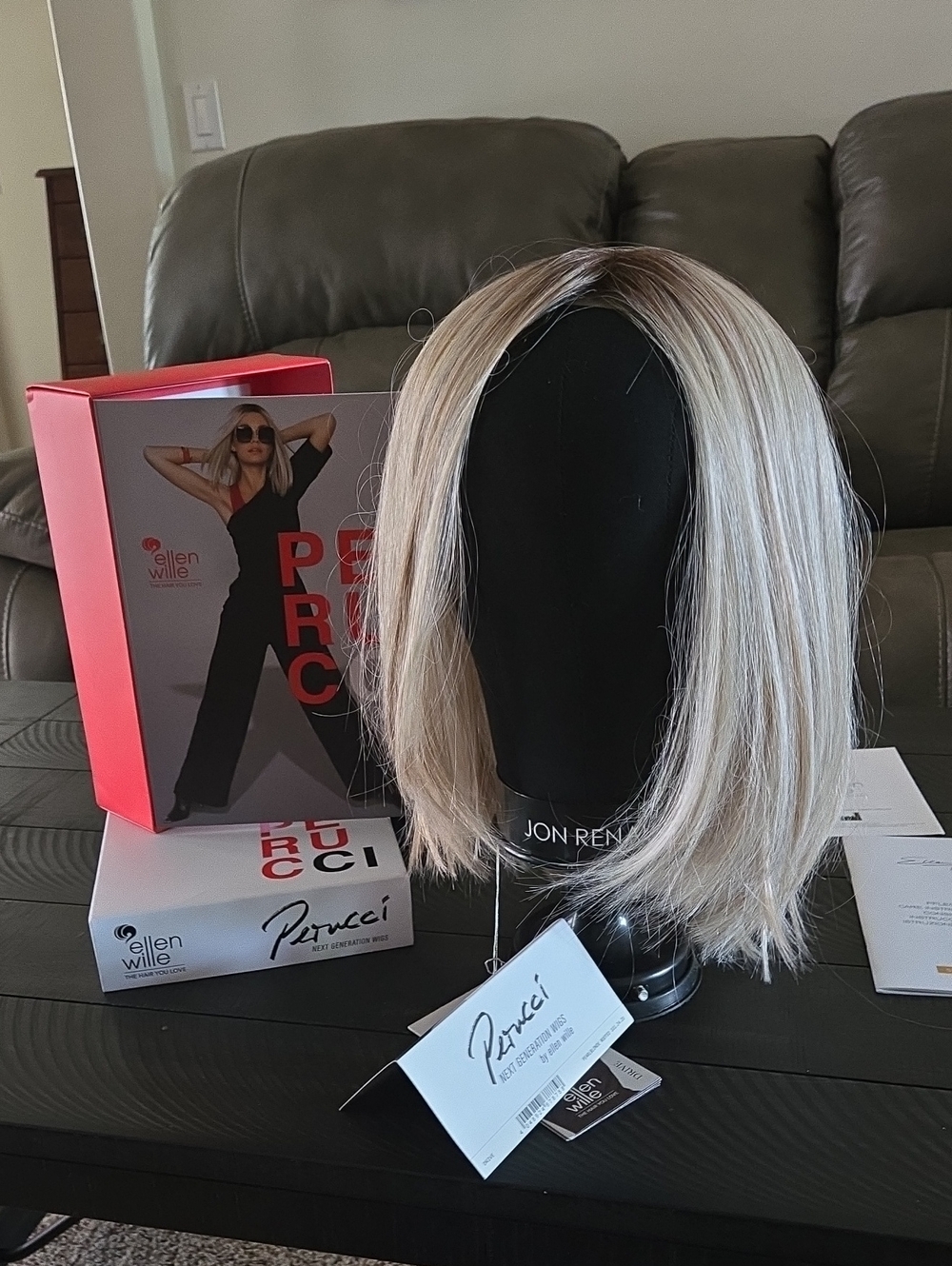 (NWT) Ellen Wille Drive Wig - Pearl Blonde Rooted - Petite-Average - Picture 3 of 16
